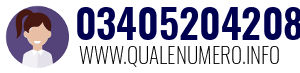 Numero di telefono 03405204208 03405204208