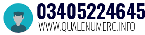 Numero di telefono 03405224645 03405224645