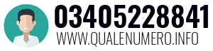 Numero di telefono 03405228841 03405228841