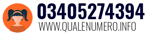 Numero di telefono 03405274394 03405274394