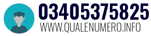 Numero di telefono 03405375825 03405375825