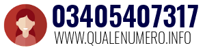 Numero di telefono 03405407317 03405407317