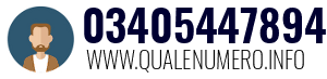 Numero di telefono 03405447894 03405447894