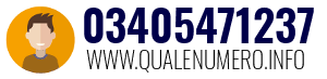 Numero di telefono 03405471237 03405471237