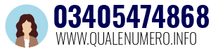 Numero di telefono 03405474868 03405474868