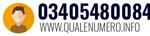 Numero di telefono 03405480084 03405480084