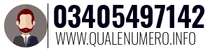 Numero di telefono 03405497142 03405497142