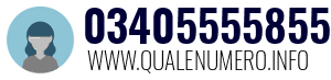 Numero di telefono 03405555855 03405555855