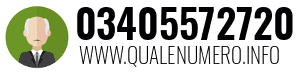Numero di telefono 03405572720 03405572720