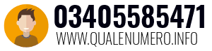 Numero di telefono 03405585471 03405585471