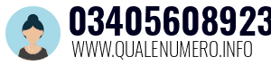 Numero di telefono 03405608923 03405608923