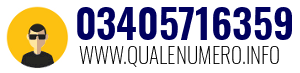 Numero di telefono 03405716359 03405716359