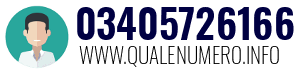 Numero di telefono 03405726166 03405726166