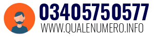 Numero di telefono 03405750577 03405750577