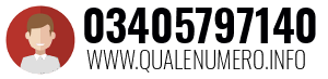 Numero di telefono 03405797140 03405797140