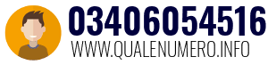 Numero di telefono 03406054516 03406054516