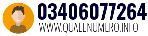 Numero di telefono 03406077264 03406077264