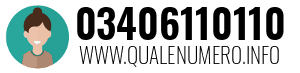 Numero di telefono 03406110110 03406110110