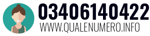 Numero di telefono 03406140422 03406140422