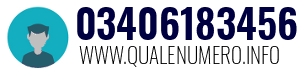 Numero di telefono 03406183456 03406183456