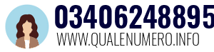 Numero di telefono 03406248895 03406248895