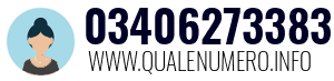 Numero di telefono 03406273383 03406273383