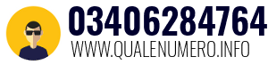 Numero di telefono 03406284764 03406284764
