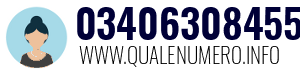 Numero di telefono 03406308455 03406308455