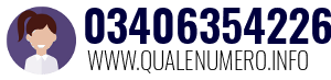 Numero di telefono 03406354226 03406354226