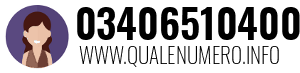 Numero di telefono 03406510400 03406510400