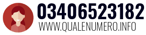 Numero di telefono 03406523182 03406523182
