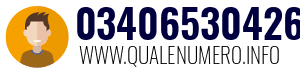 Numero di telefono 03406530426 03406530426