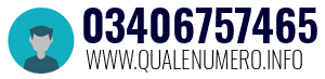 Numero di telefono 03406757465 03406757465