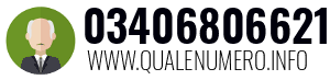Numero di telefono 03406806621 03406806621