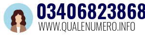 Numero di telefono 03406823868 03406823868