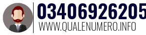 Numero di telefono 03406926205 03406926205