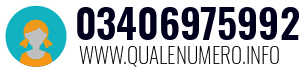 Numero di telefono 03406975992 03406975992