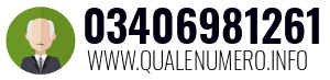 Numero di telefono 03406981261 03406981261
