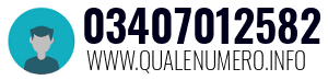 Numero di telefono 03407012582 03407012582