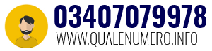 Numero di telefono 03407079978 03407079978