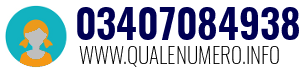 Numero di telefono 03407084938 03407084938