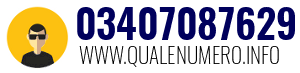 Numero di telefono 03407087629 03407087629