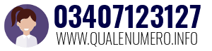 Numero di telefono 03407123127 03407123127