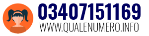 Numero di telefono 03407151169 03407151169