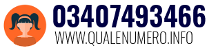 Numero di telefono 03407493466 03407493466