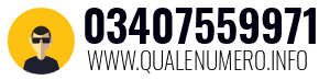 Numero di telefono 03407559971 03407559971