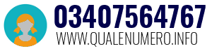 Numero di telefono 03407564767 03407564767