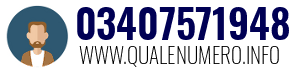 Numero di telefono 03407571948 03407571948