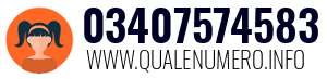 Numero di telefono 03407574583 03407574583
