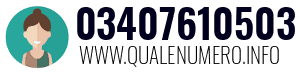 Numero di telefono 03407610503 03407610503